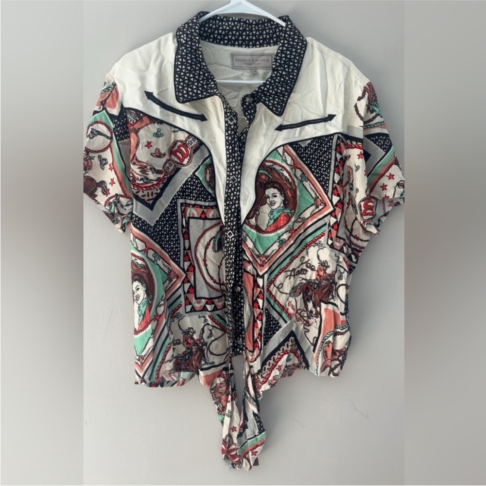 Double D Ranch front tie shirt